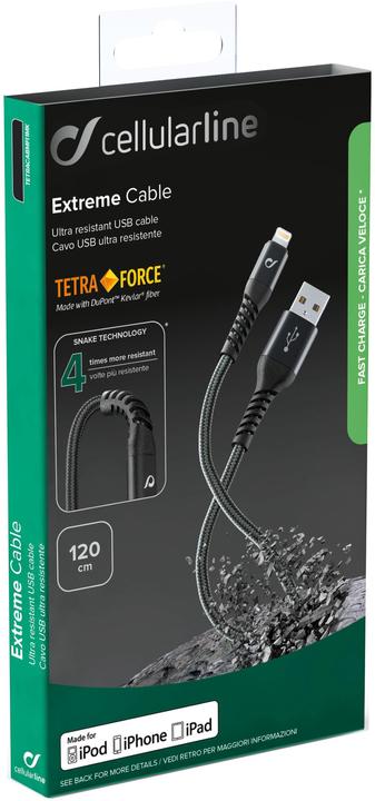 Produktbild Cellularline Extreme Cable (1.20 m, USB 2.0)