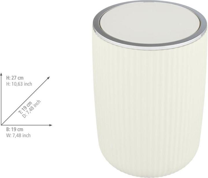 Image du produit Wenko Seau à couvercle basculant Agropoli (5.50 l)