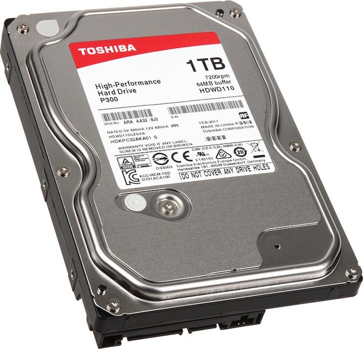 Actual product image Toshiba P300 (1 TB, 3.5", CMR)