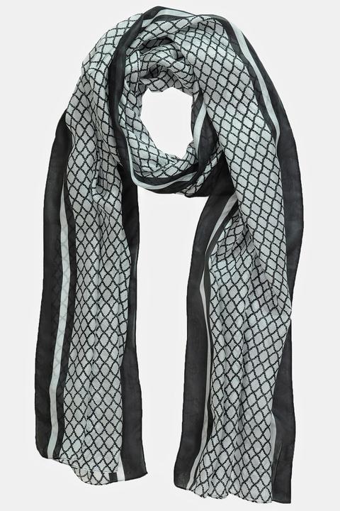 Image du produit Ulla Popken Écharpe pure soie, motif losanges