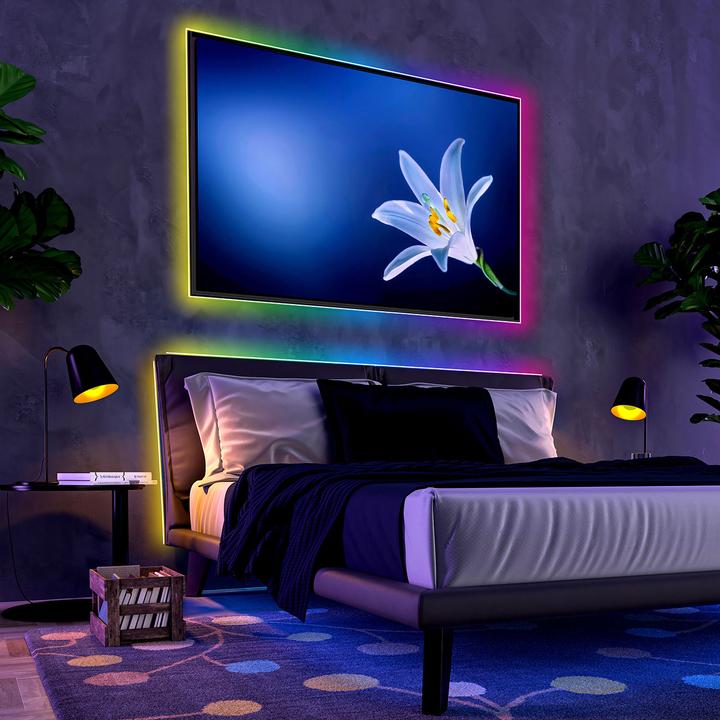 Image du produit Grundig Lot de 2 bandes LED, 3m, RGB, télécommande incluse (300 cm, Intérieur)