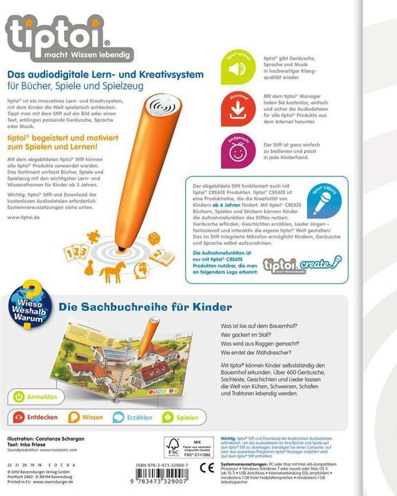 Produktbild Ravensburger Entdecke den Bauernhof (Deutsch, 4 - 7 Jahre)