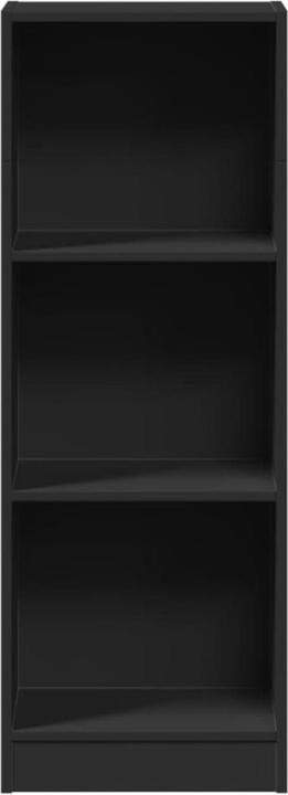Produktbild vidaXL Bücherregal Bücherschrank Standregal Büroregal Schwarz Holzwerkstoff (40 x 24 x 109 cm)