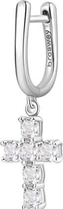 Produktbild Brosway Silver single earrings Cross Fancy Infinite White FIW22 (925 Silber)