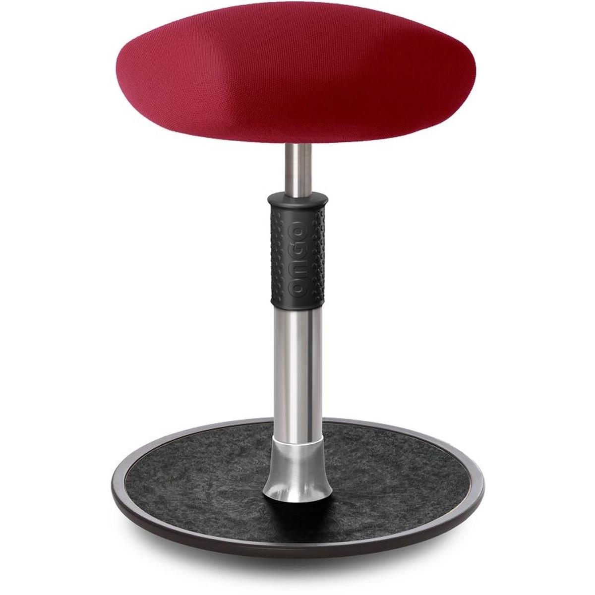 Ongo, Bürostuhl, Sitz- Stehhocker Free Regular Triangel Gestrick Dunkelrot Chrom /schwarz