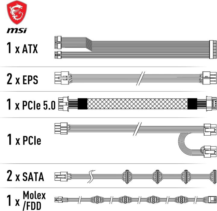 Produktbild MSI MAG A750GL PCIE5 (750 W)