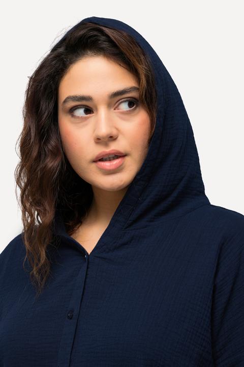 Image du produit Ulla Popken Blouse oversized en mousseline oversized à manches 3/4 (58)