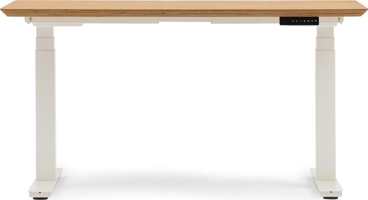 Immagine prodotto Oakywood Tavolo di legno per scrivania in piedi con regolazione dell'altezza - Legno massiccio - Impiallaccia (160 x 80 cm)