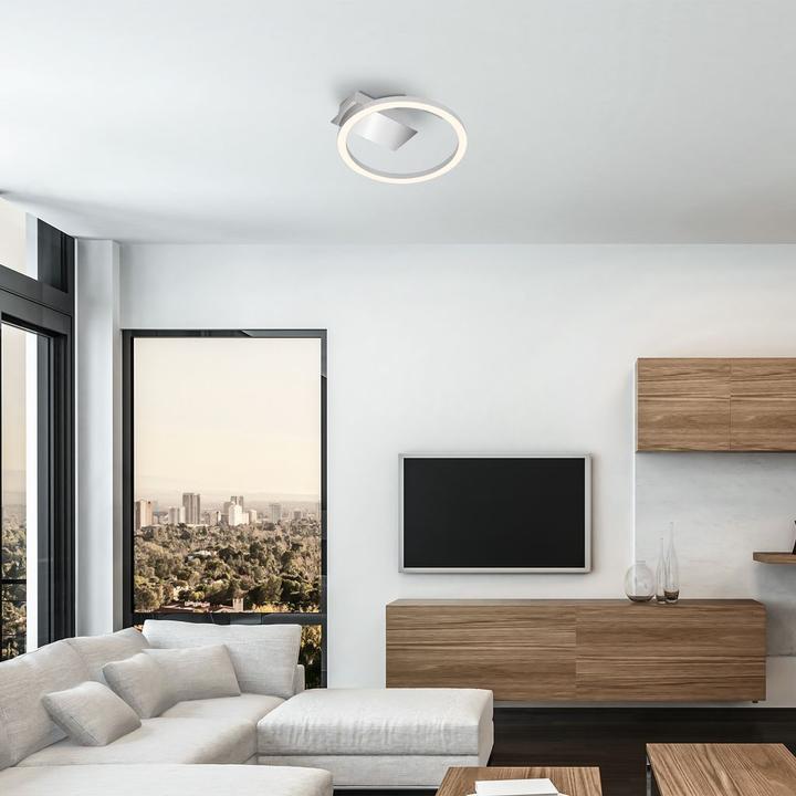 Image du produit Briloner Plafonnier LED, chrome mat/chrome, LED/5W (500 lm)