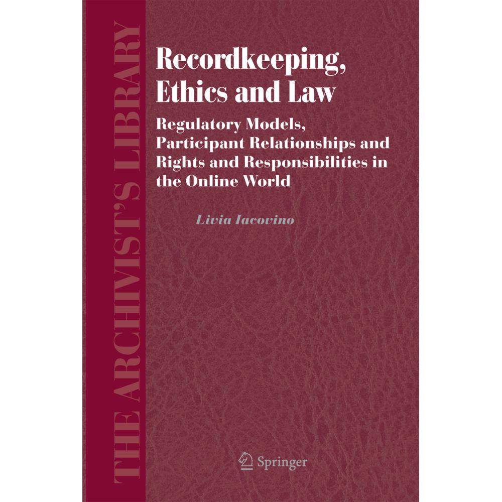 Recordkeeping, Ethics and Law, Fachbücher