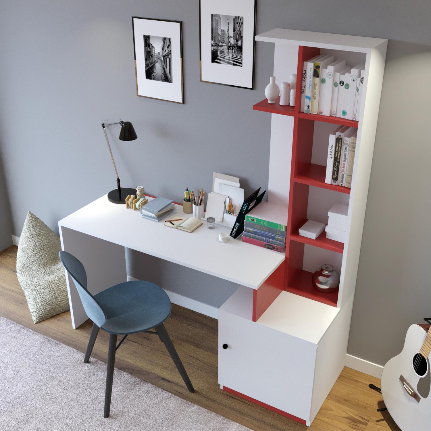 Thumbnail - Kalune Design, Schreibtisch, Joelle (120 x 78 x 50 cm)
