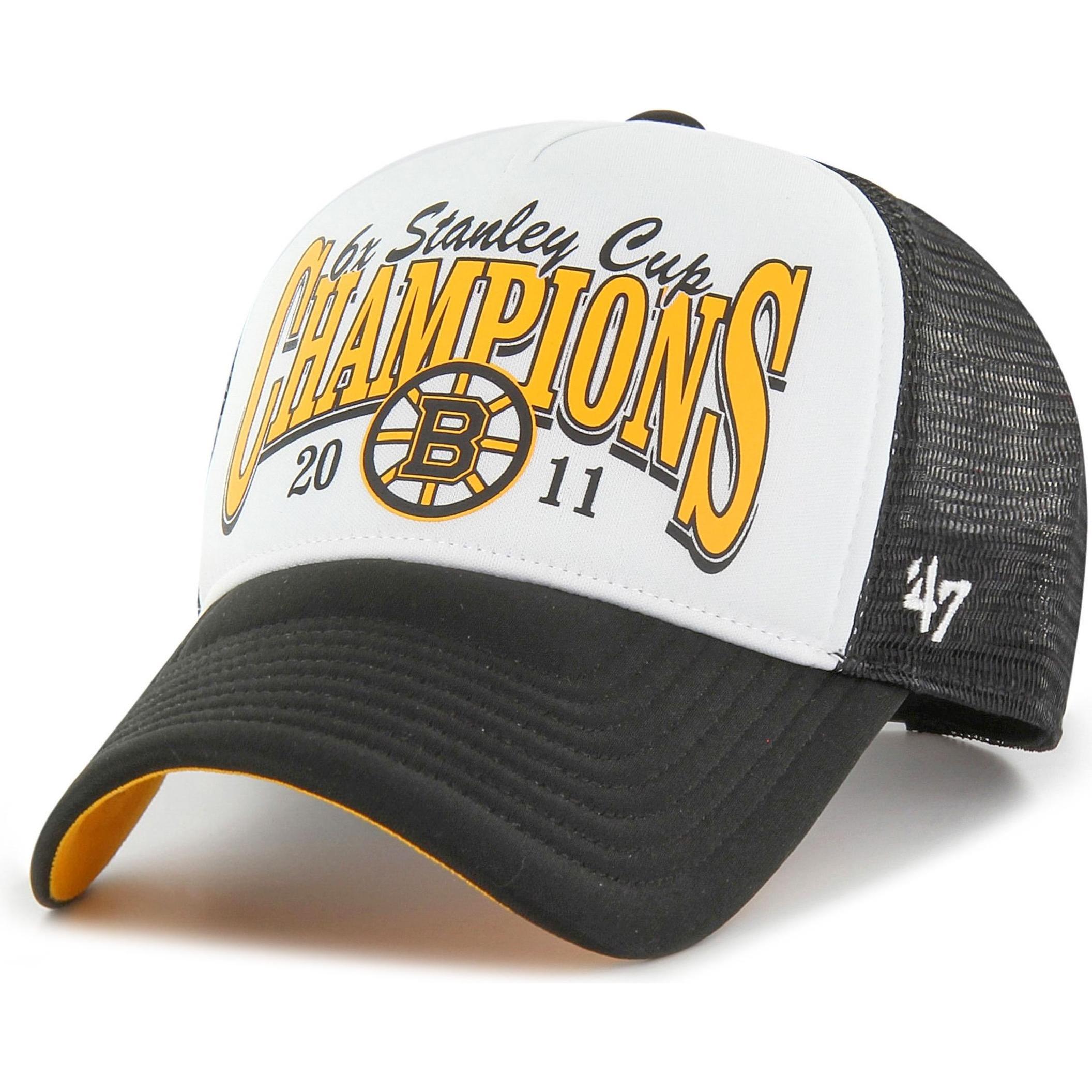 47 Brand, Herren, Cap, Mesh Trucker Cap - FOAM CHAMP Boston Bruins, Weiss