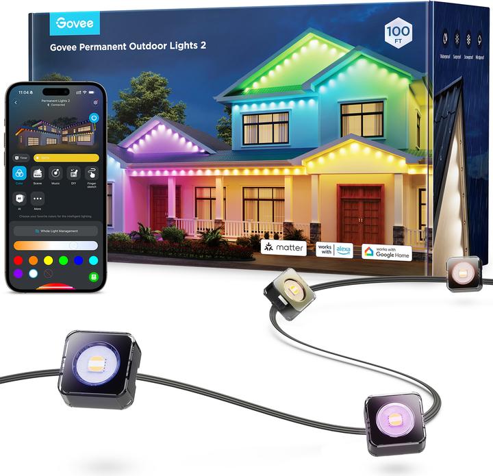 Govee Permanente buitenlampen 2 - 30M (480 lm, IP67)