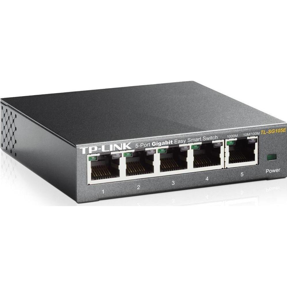 TP-Link Switch Omada Easy Smart 5 x 1G Ports TL-SG105E 5 Port (5 porte), Switch di rete