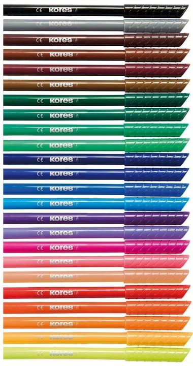 Produktbild Kores Korello Filzstifte spitz 24Farben, auswaschbar (12) (24x)