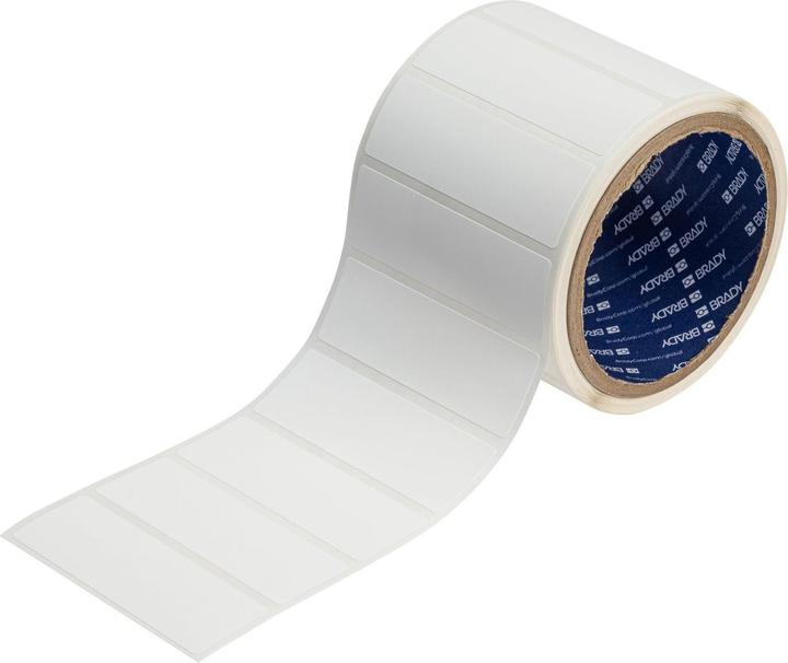 Actual product image Brady Pre-sized paper labels for the J4000 printer - 25.40 mm x 76.20 mm (81.28 mm)