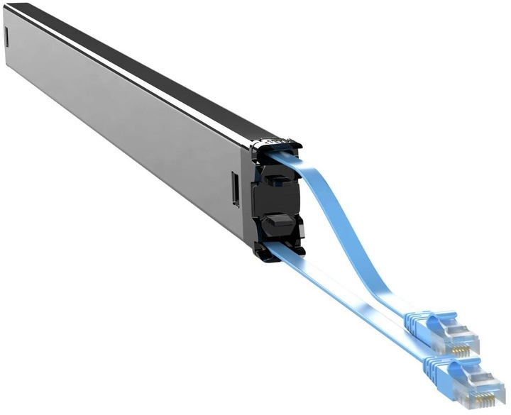 Actual product image PATCHBOX PLUS+ CAT.6A STP CASSETTE BLUE LR 1.8M + 0.7M (U/FTP, CAT6a, 2.50 m)