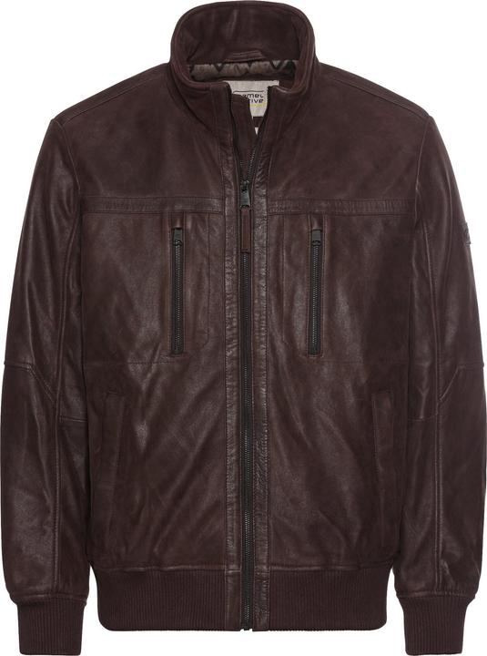 Immagine prodotto Camel Active Blouson in pelle con orlo in maglia (52)