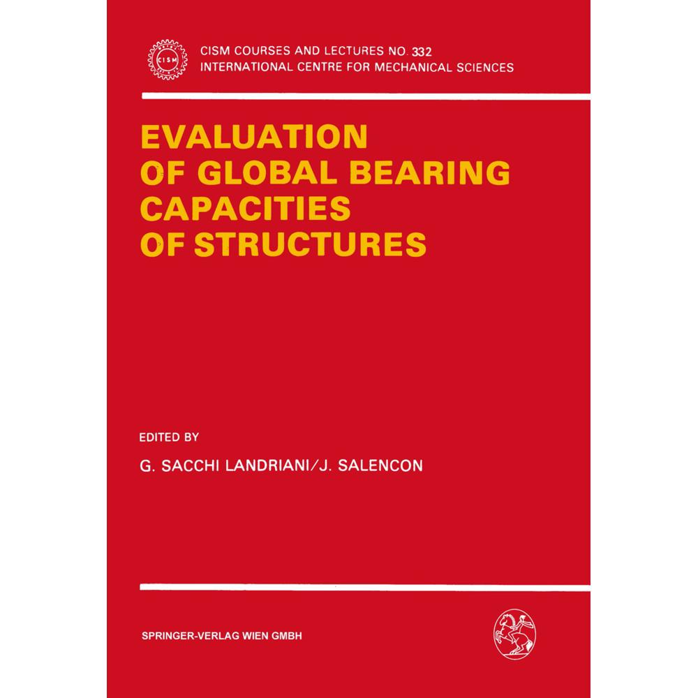 Evaluation of Global Bearing Capacities of Structures, Fachbücher