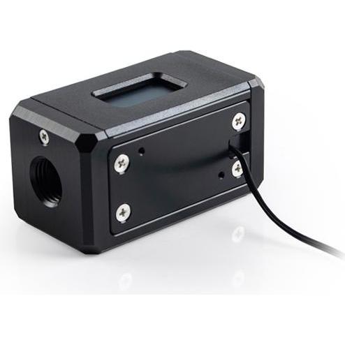 Thumbnail - Bitspower Durchflusssensor, 2x G1/4 Zoll Anschlüsse, OLED-Display, Wasserkühlung Überwachung, Schwarz