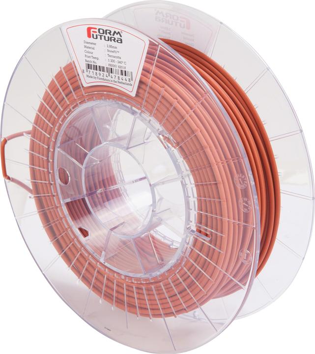 Image du produit Formfutura StoneFil - Terracotta (terre cuite) (2.85mm - 500 gram) - 500 g (PLA, 2.85 mm, 500 g, Orange, Rouge)