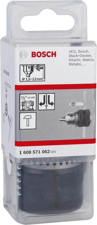 Produktbild Bosch Professional Zubehör Zahnkranzbohrfutter bis 13 mm, 1/2-Zoll 20UNF