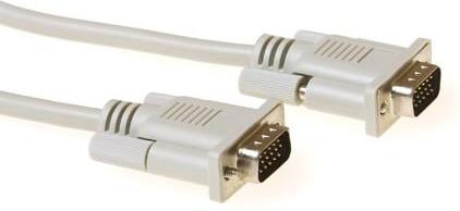 Image du produit VGA connection cable male-male SQ 1.8m VGA (D-Sub) VGA (D-Sub) Blanc Câble VGA (1.80 m, VGA)