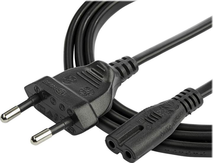 Produktbild StarTech com 752E-2M-POWER-LEAD, 2 m, CEE7/16, C7-Koppler, H03VVH2-F, 250 V, 2.5 A (2 m)