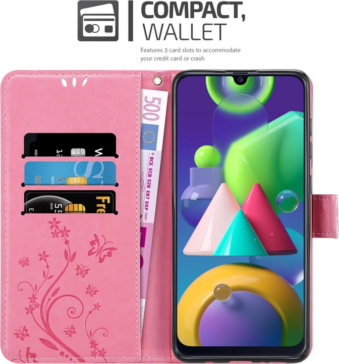Actual product image Cadorabo Flower Book Cover (Samsung Galaxy M31)