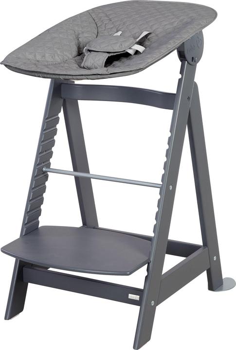 Produktbild Roba Treppenhochstuhl Set 2in1 Born Up Anthrazit (Hochstuhl)