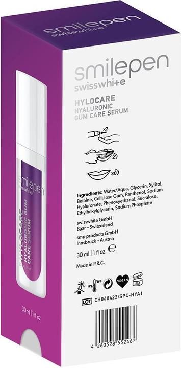 Actual product image SmilePen Hylocare Hyaluronic Gum Care Serum (30 ml, Bleaching cream)