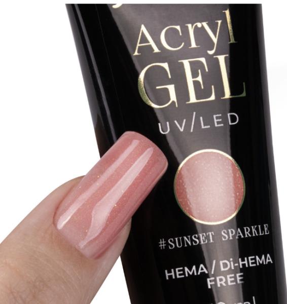 Image du produit Molly Nails Poly Gel / Acryl Gel - Sunset Sparkle (Ongles artificiels, Sunset Sparkle)