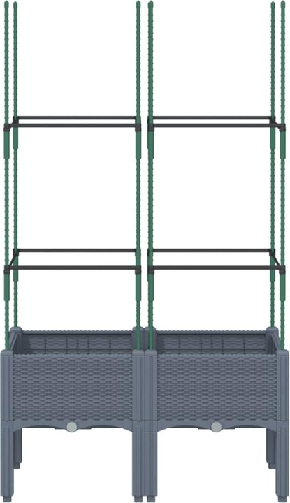 Actual product image VidaXL Planter with trellis PP