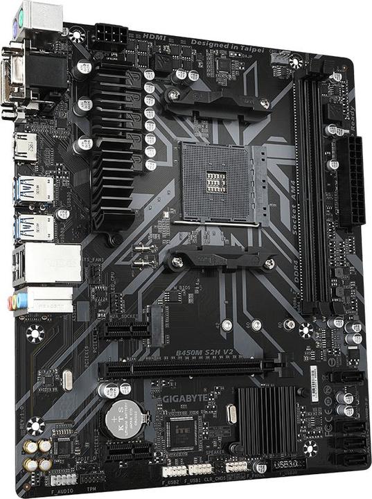 Produktbild Gigabyte B450M S2H (AM4, AMD B450, mATX)