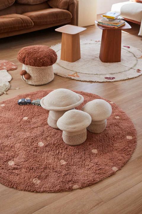 Produktbild Lorena Canals Rug Round Dot Chestnut (Ø 140 cm)