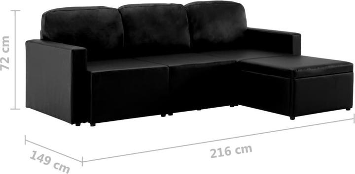 Produktbild vidaXL Schlafsofa (3-Sitzer)