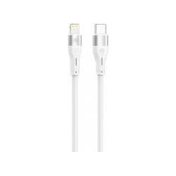 Tellur Silikon Typ-C zu Lightning Kabel PD30W 1m weiss (1 m, USB 3.2 Gen 1), USB Kabel