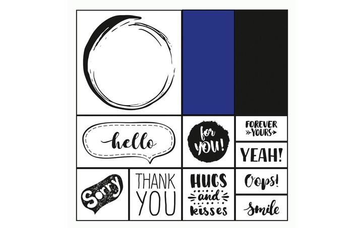 Produktbild Folia Stempelset Lettering