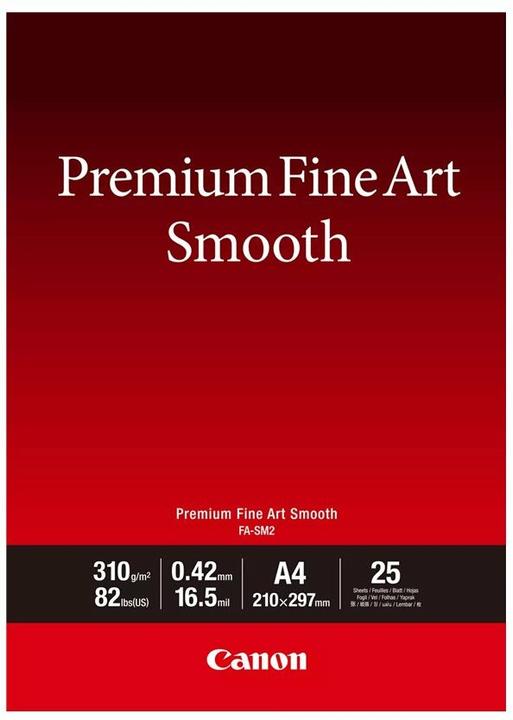 Actual product image Canon FA-SM 2 Premium FineArt Smooth A 4, 25 sheets, 310 g (310 g/m², A4, 25 pcs.)