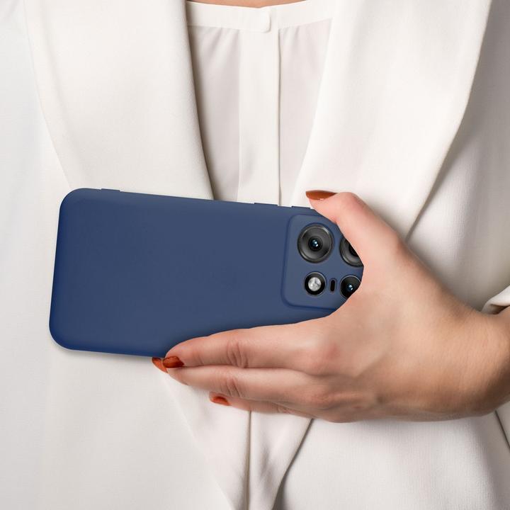 Actual product image Cadorabo Case for Motorola Moto Edge 50 Pro TPU Liquid Silicone Cover