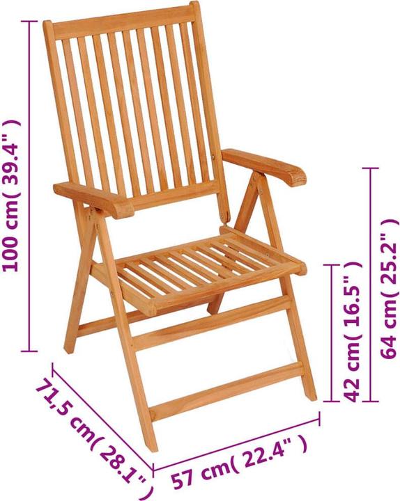 Produktbild vidaXL Gartenstuhl