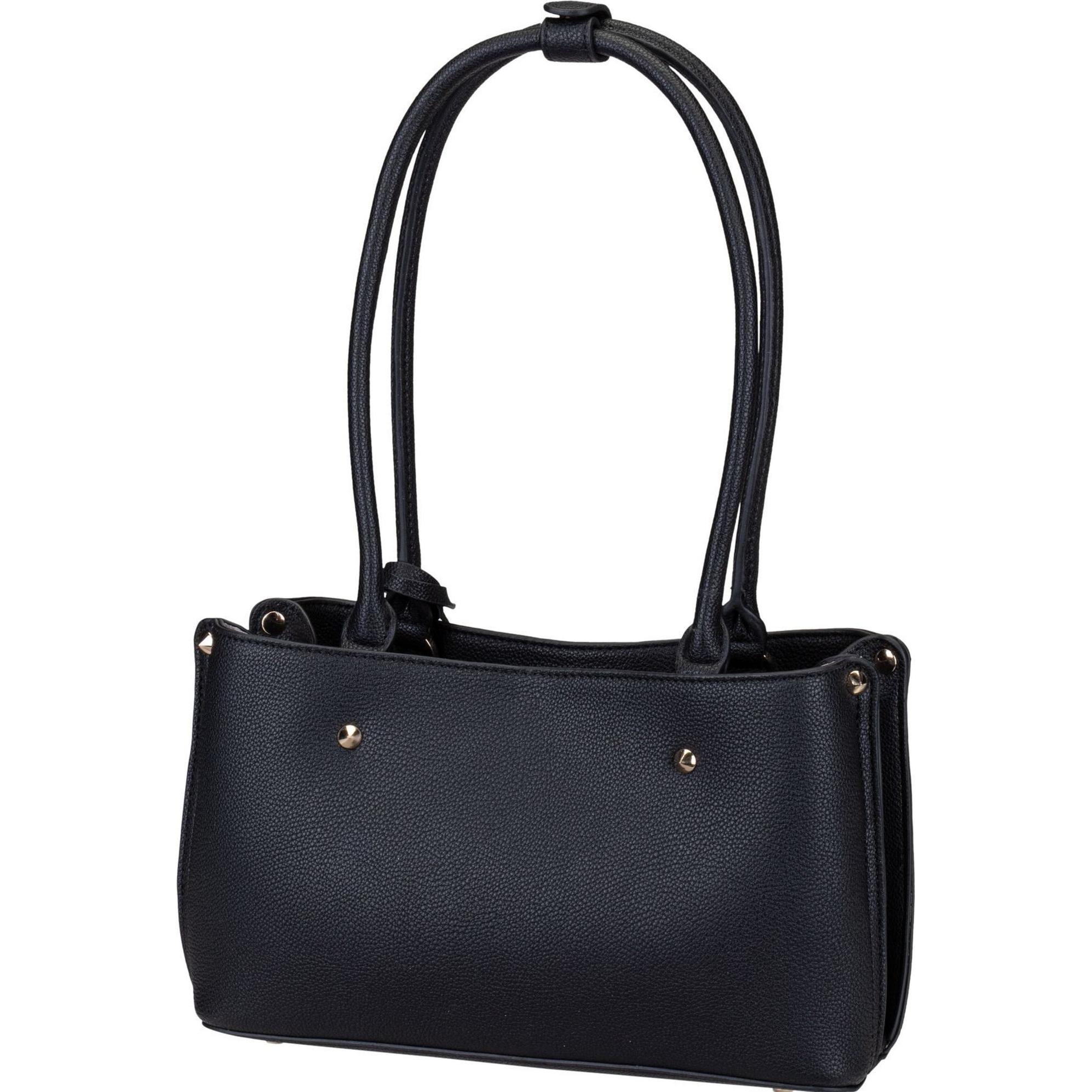 Guess, Handtasche, Schultertasche MERIDIAN, Schwarz