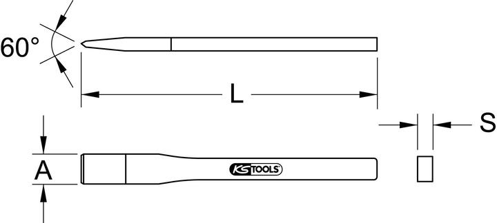 Image du produit KS Tools Ciseau de maçon (30 mm)