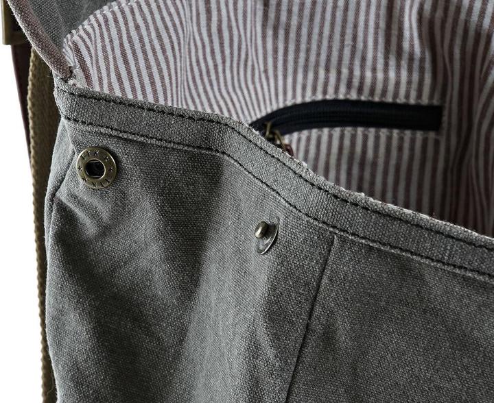 Produktbild DKD Home Decor Lässiger Rucksack Canvas Fahrrad Grau Braun (33 x 12 x 47 cm)