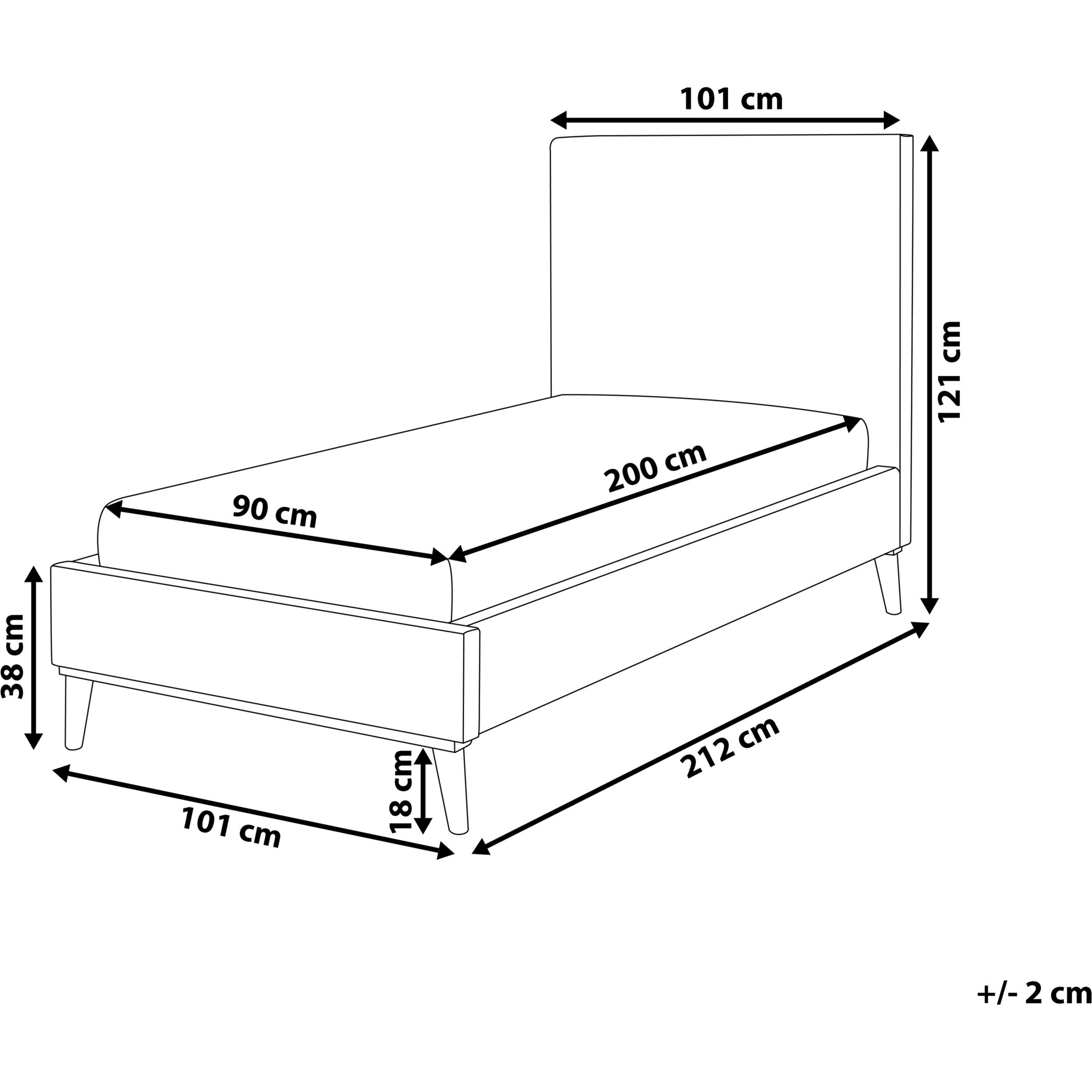 Thumbnail - Beliani, Bett, Bayonne (90 x 200 cm)