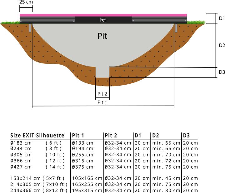 Actual product image Exit Silhouette