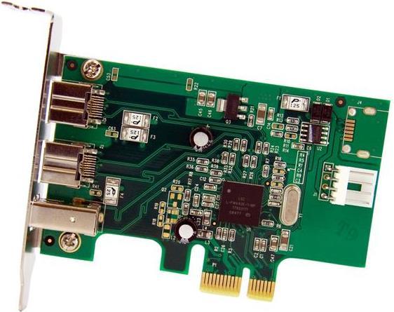 Actual product image StarTech 3 Port Low Profile PCIe FireWire Adapter