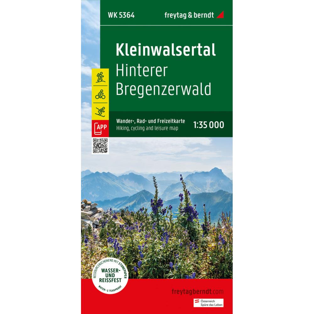 Kleinwalsertal, Wander-, Rad- und Freizeitkarte 1:35.000, freytag & berndt, WK 5364, Landkarte