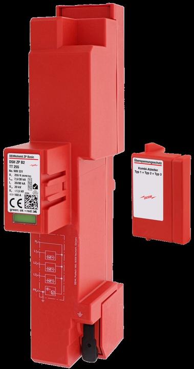 Produktbild Dehn DSH ZP B2 TT 255 Kombi-Ableiter Typ1+2 DEHNshield ZP 909331