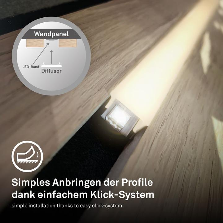 Actual product image Briloner Starter Set On/Off LED stripe 2.6m, 147xLED, 3000K (Warm white, 14 cm, Indoor)